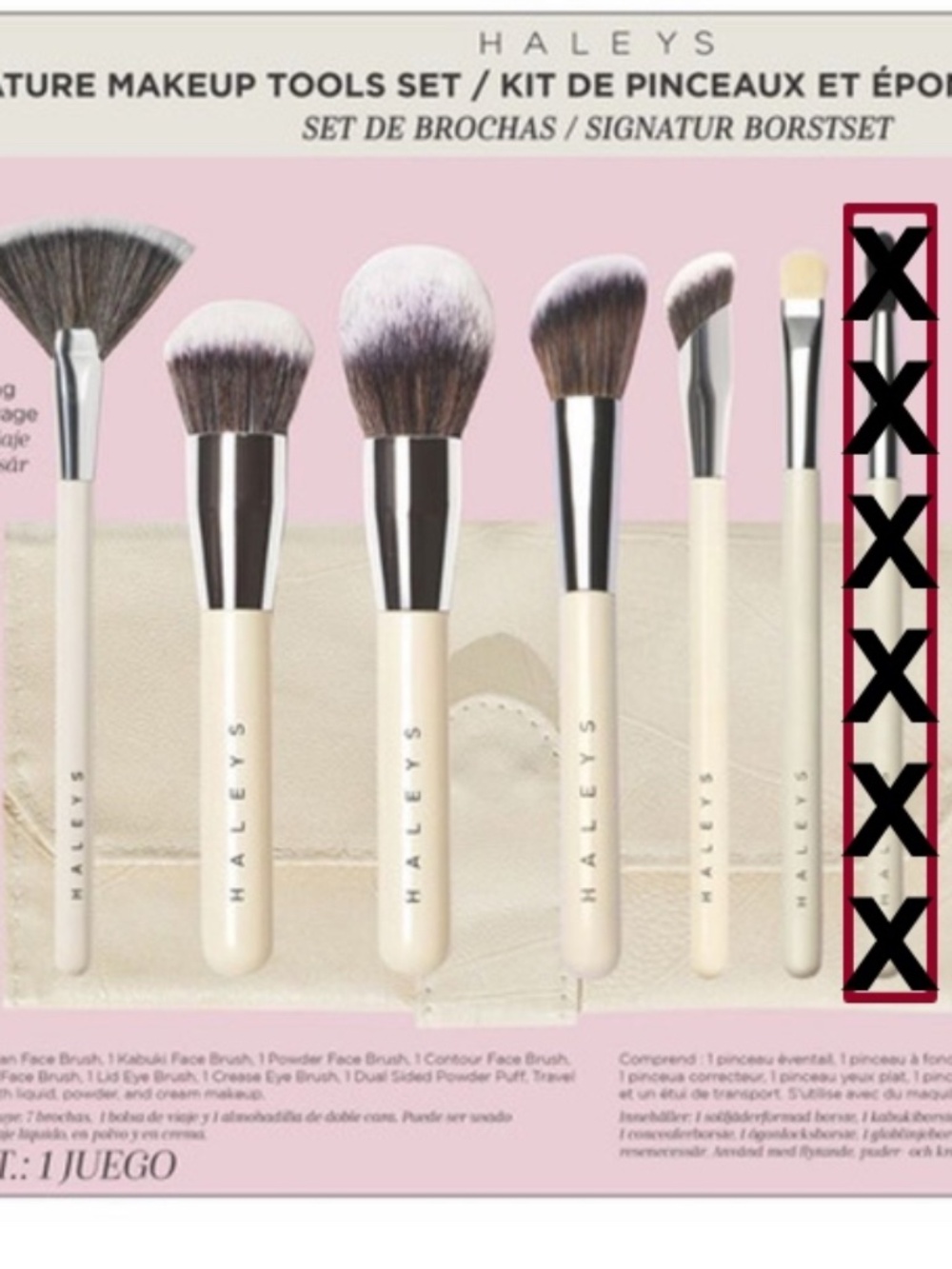 Haleys 7 Piece Makeup Brush set